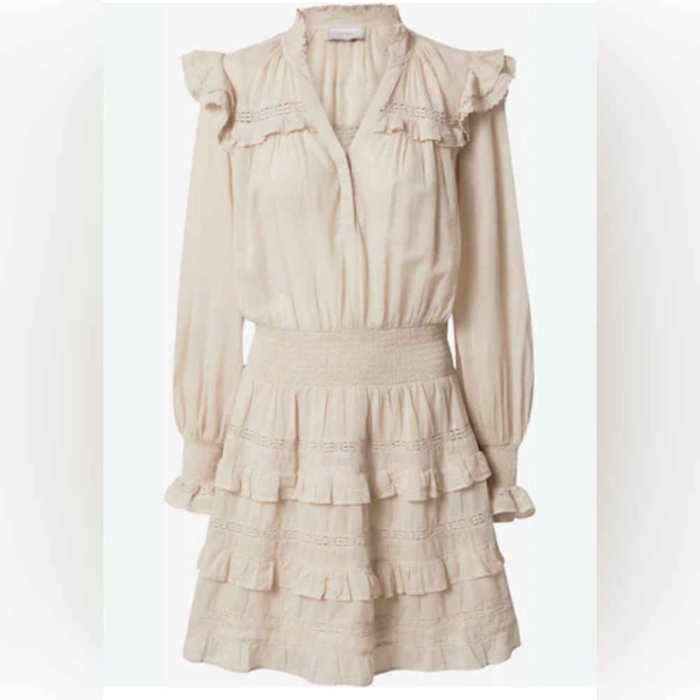 LoveShackFancy Raegan Silky Ruffle Dress